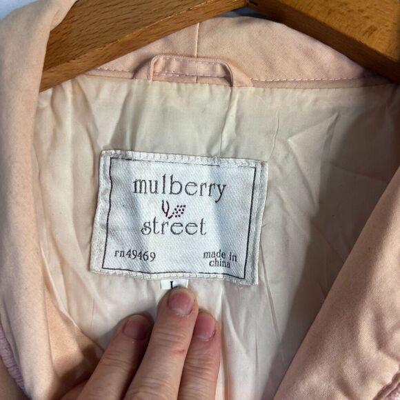 Mulberry Street Vintage Pink‎ Retro Granny Core Button Front Jacket Size Large - Picture 9 of 15